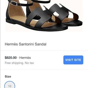 Hermès Santorini Flat Sandals